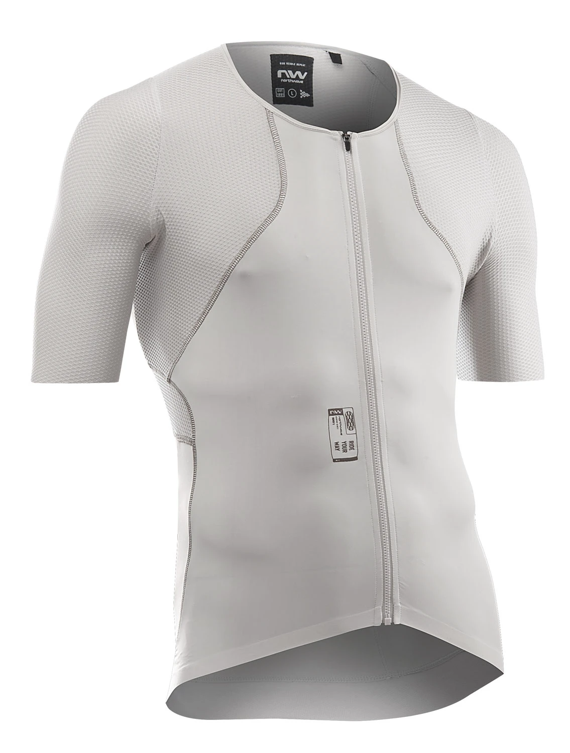 Northwave - tricou ciclism maneca scurta - Extreme Rock Jersey Short Sleeve - Light Grey - 65573