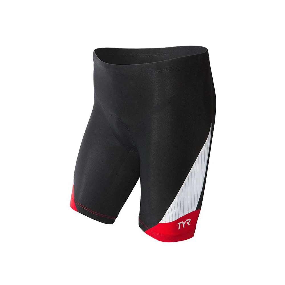 1. TYR Tri Short Barbati Carbon 9" negru-rosu