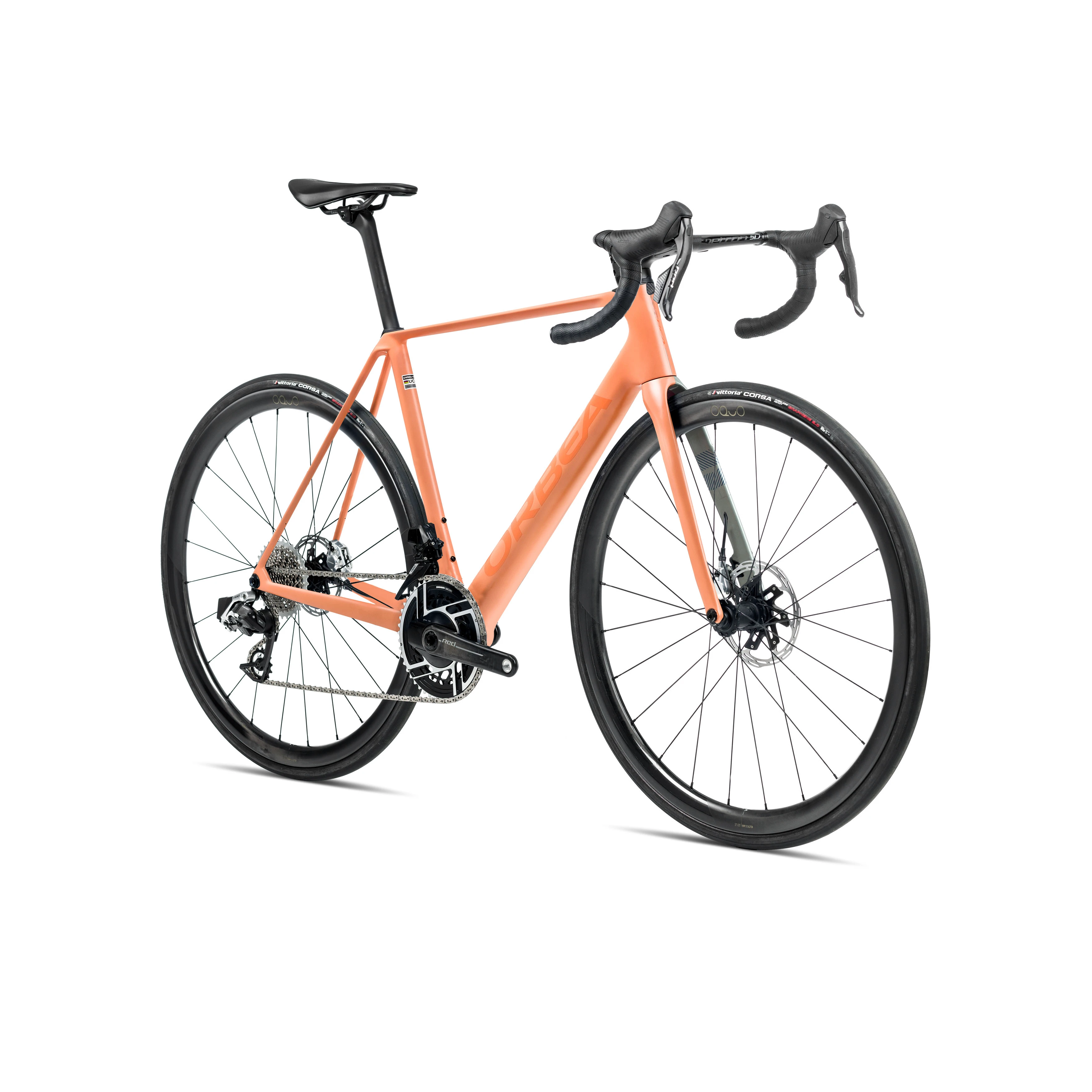 2. Bicicletă șosea race Orbea ORCA M11eLTD PWR - Orange Cloud (Matt) | Stone Blue (Matt | Gloss)