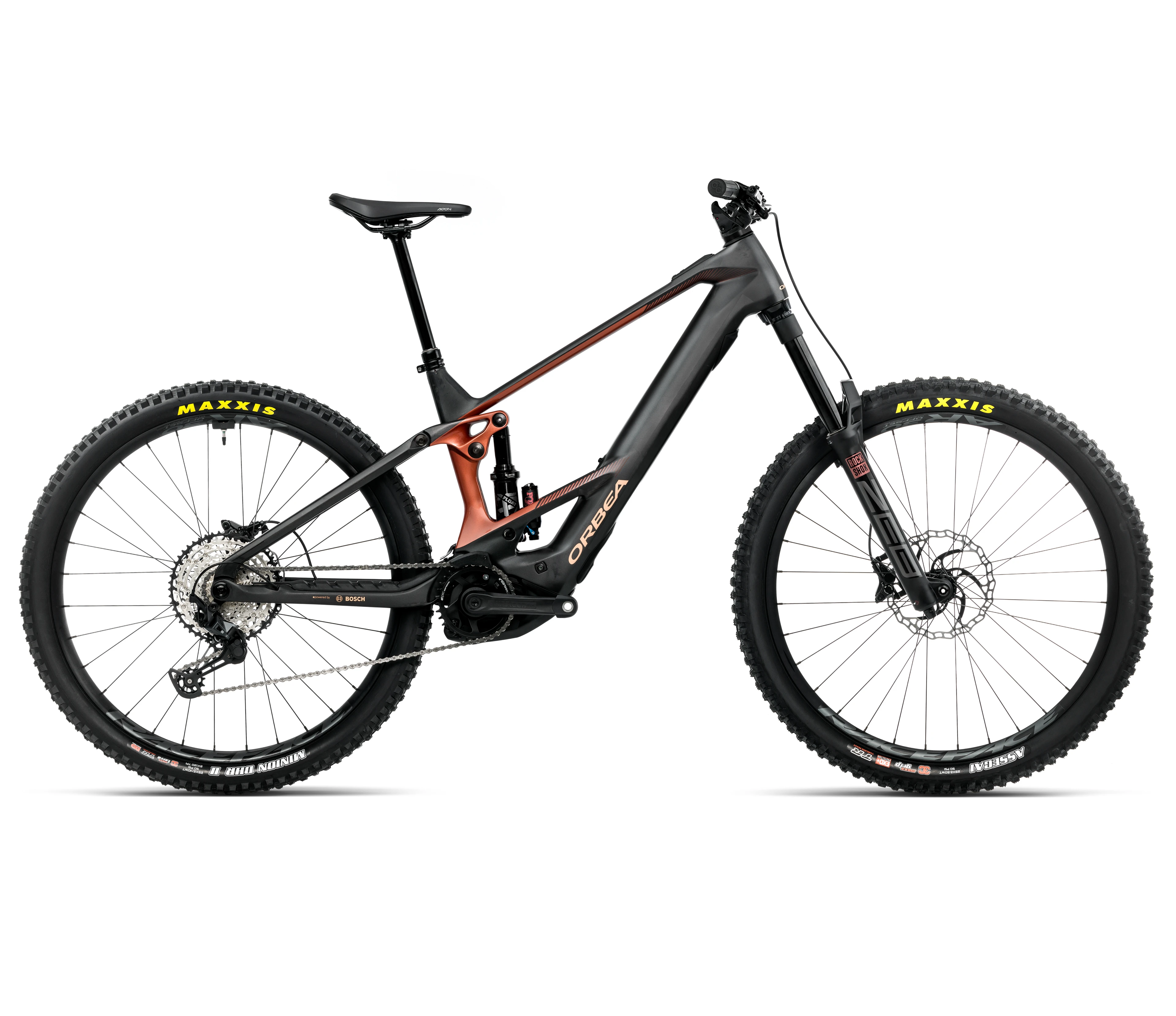 Bicicletă electrică eMTB Enduro Orbea WILD M20 - Diamond Carbon View (Matt) | Mars Red (Gloss) - 72516