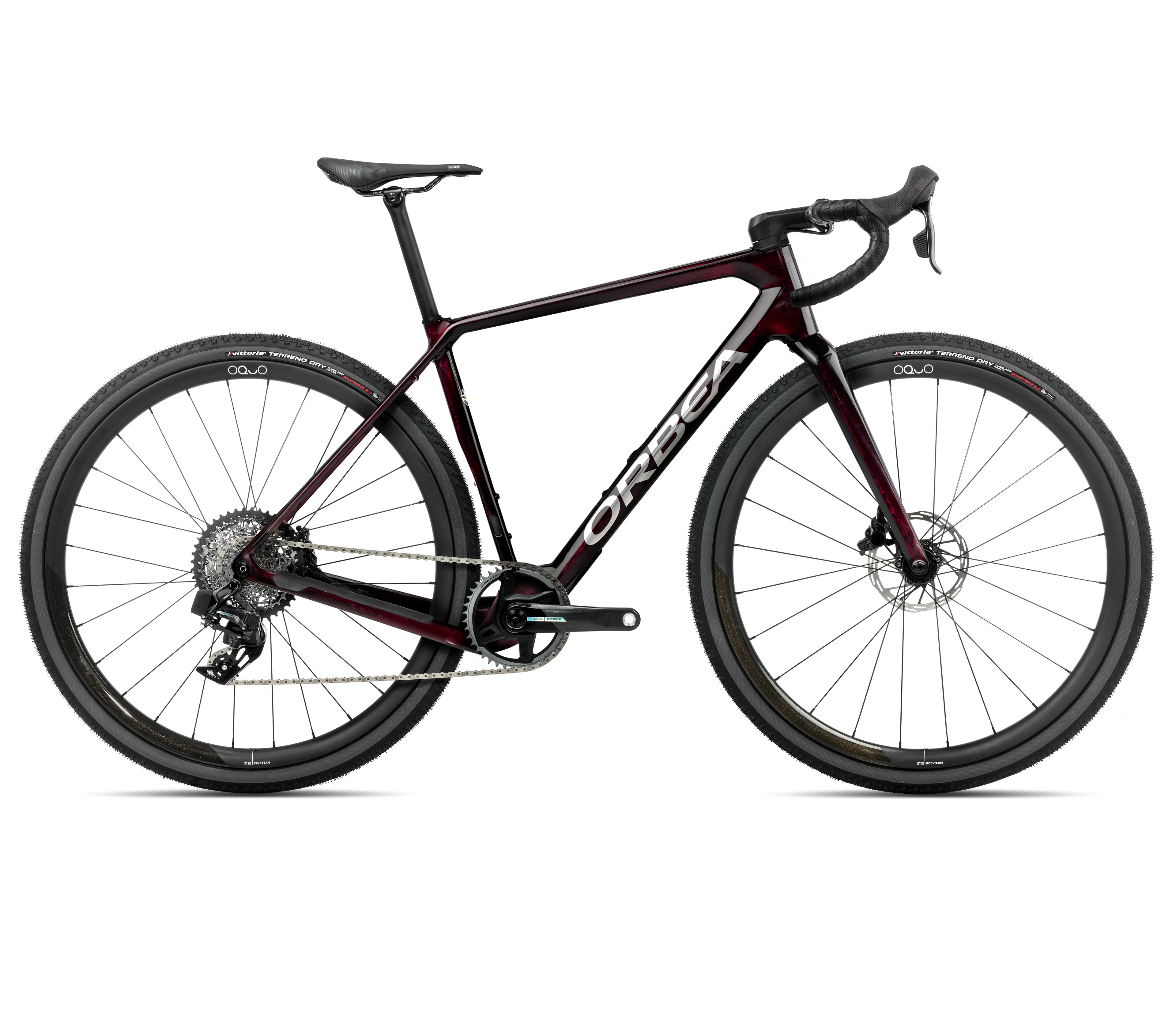 1. Bicicletă gravel Orbea TERRA M21eTEAM 1X - Wine Red Carbon View (Gloss)