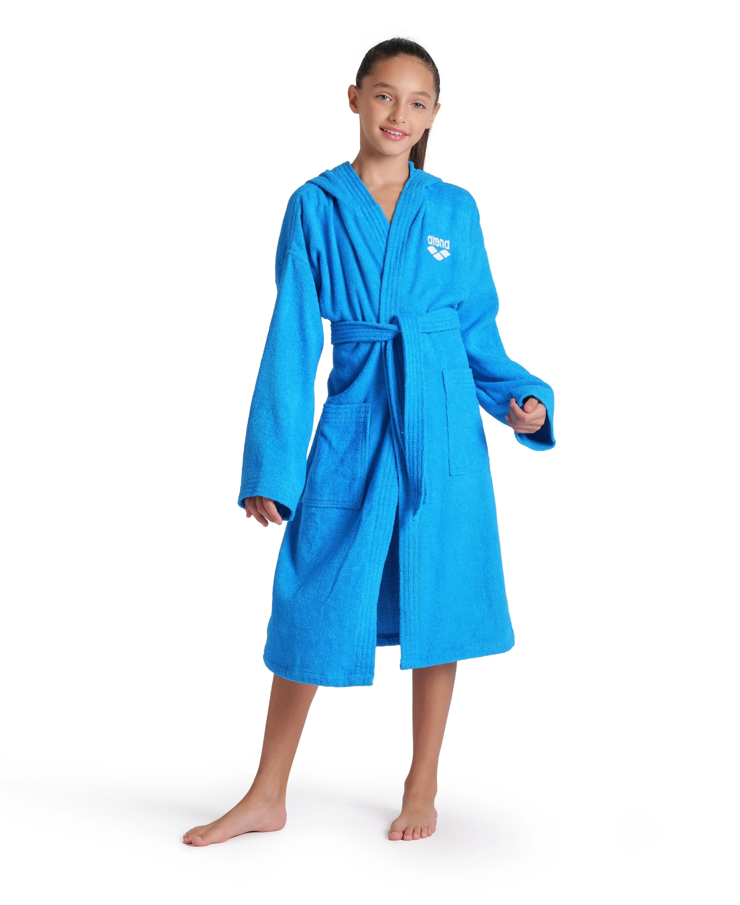 1. Arena - halat baie - Zeppelin Light Robe - Turquoise-White