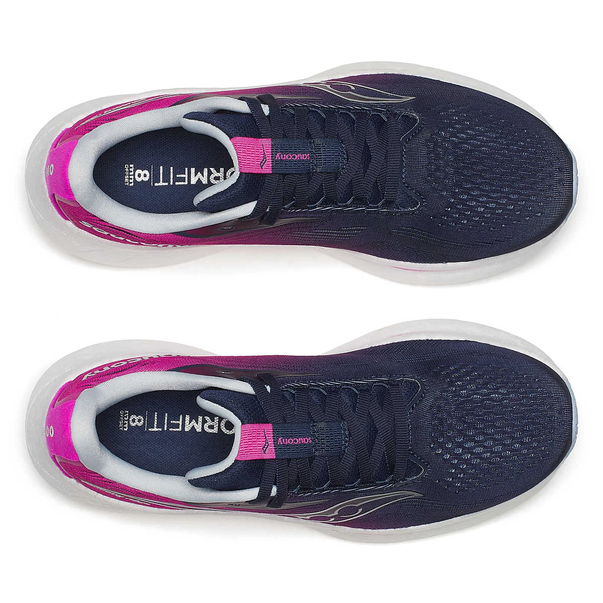 5. Saucony - pantofi alergare - Ride 18 W - navy | fuchsia