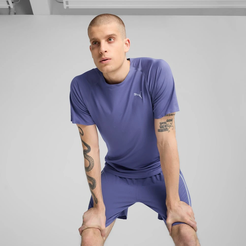 3. Puma - tricou tehnic - Run Cloudspun Tee - Blue Crystal