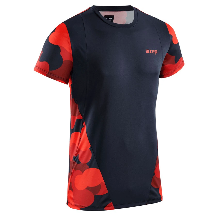 1. CEP - tricou tehnic - camocloud shirt short sleeve - lava | peacoat