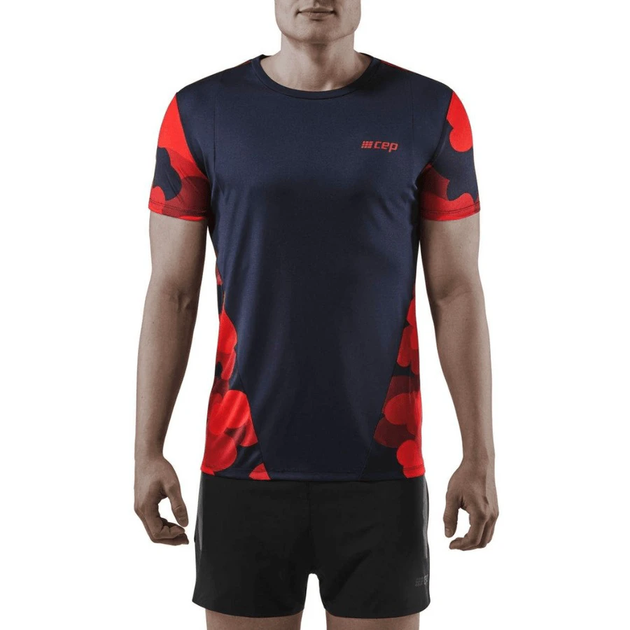 2. CEP - tricou tehnic - camocloud shirt short sleeve - lava | peacoat