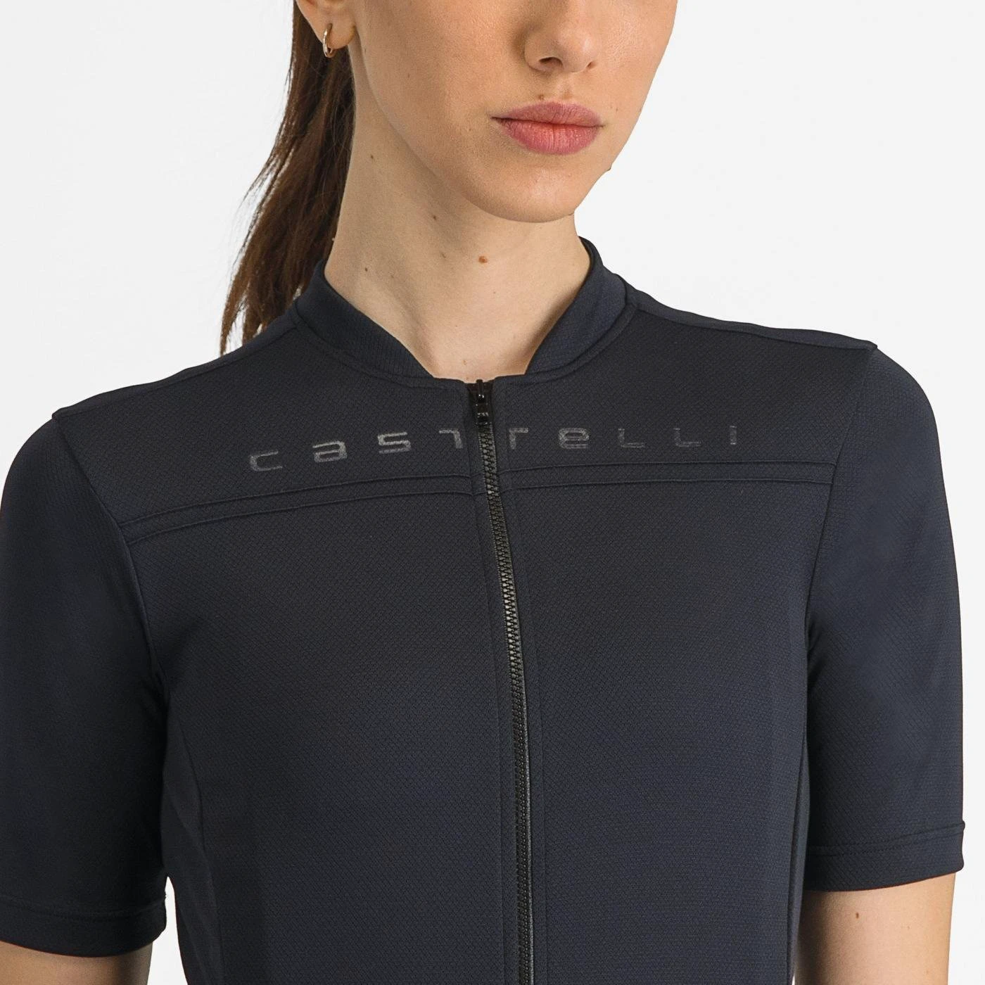 3. Castelli - tricou ciclism maneca scurta regular fit - Anima 4 W Jersey - 18-32 gr C - negru deschis