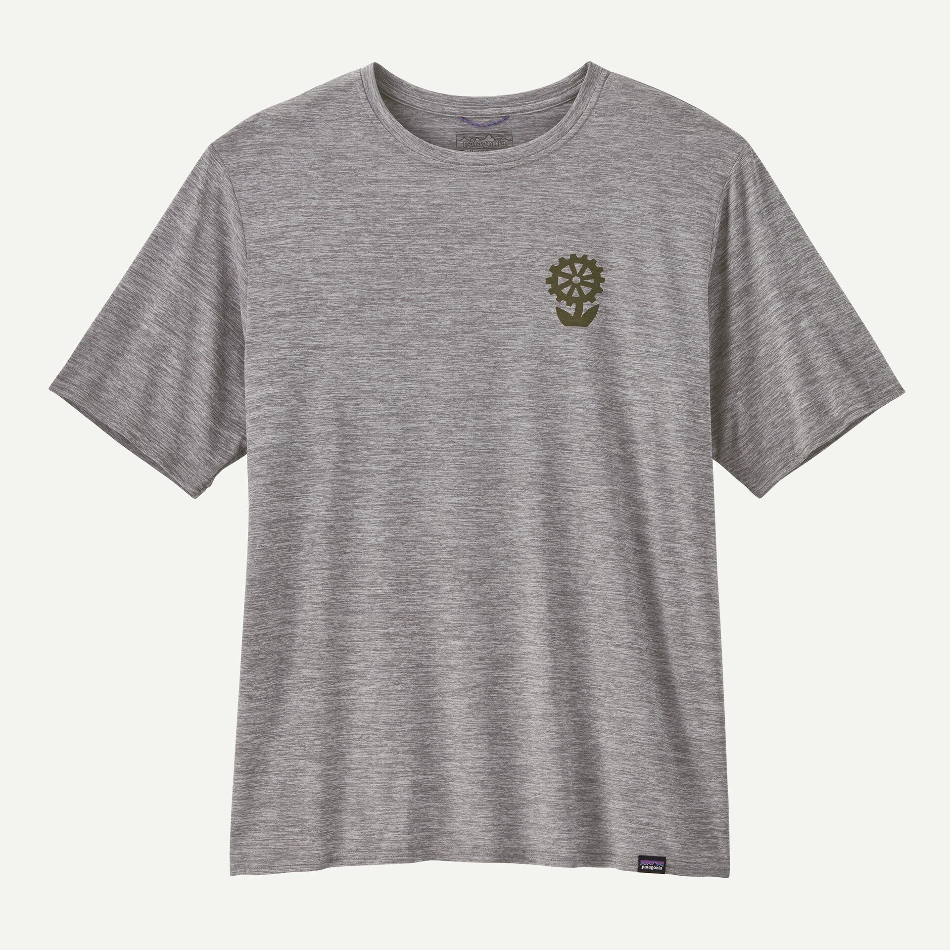8. Patagonia - tricou - M Capilene Cool Daily Graphic Lands - Gri