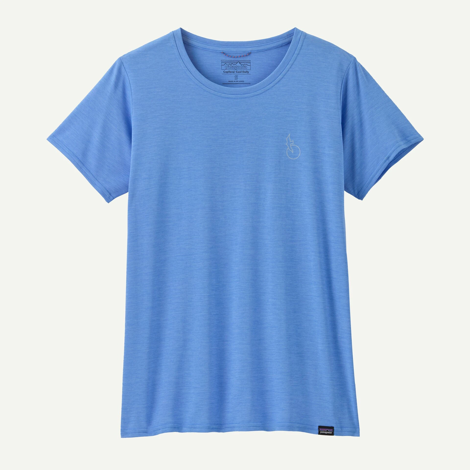 4. Patagonia - tricou - W Capilene Cool Daily Graphic Waters - Albastru deschis