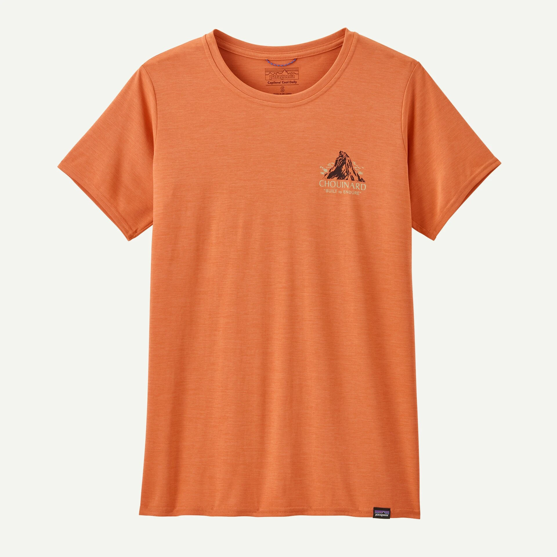5. Patagonia - tricou - W Capilene Cool Daily Graphic Lands - Portocaliu