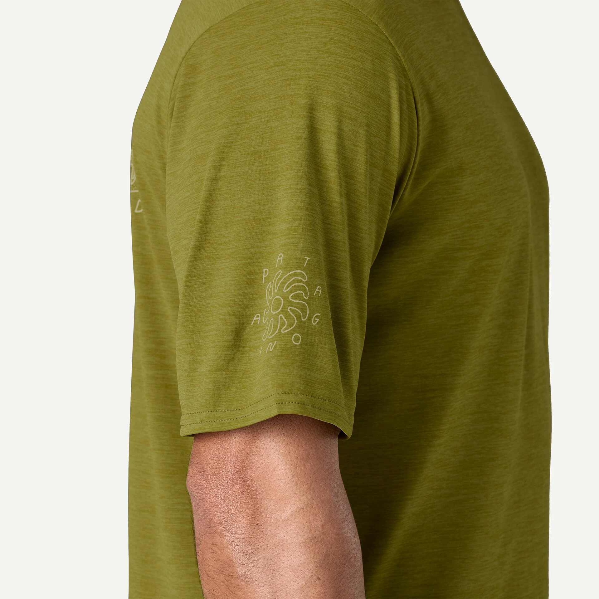 10. Patagonia - tricou - M Capilene Cool Daily Graphic Lands - Verde