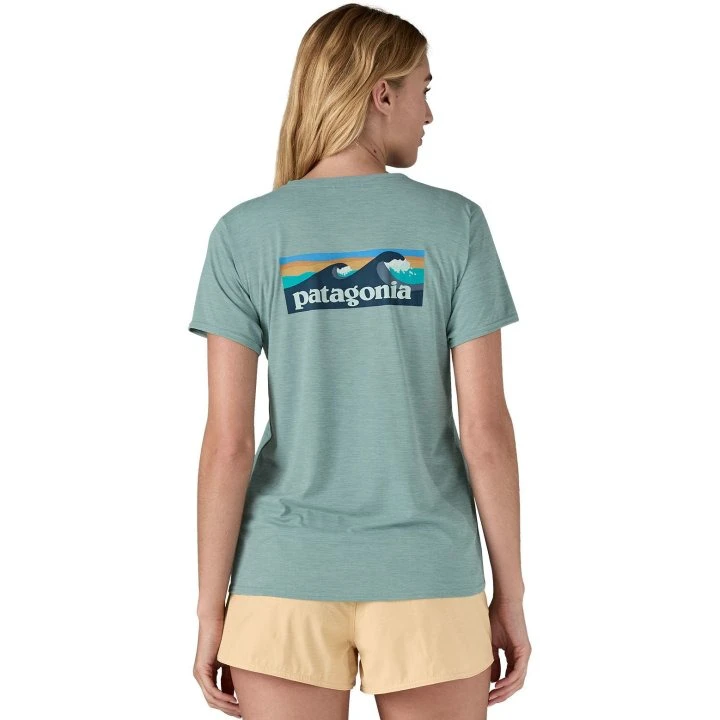 3. Patagonia - tricou - W Capilene Cool Daily Graphic Waters - Albastru