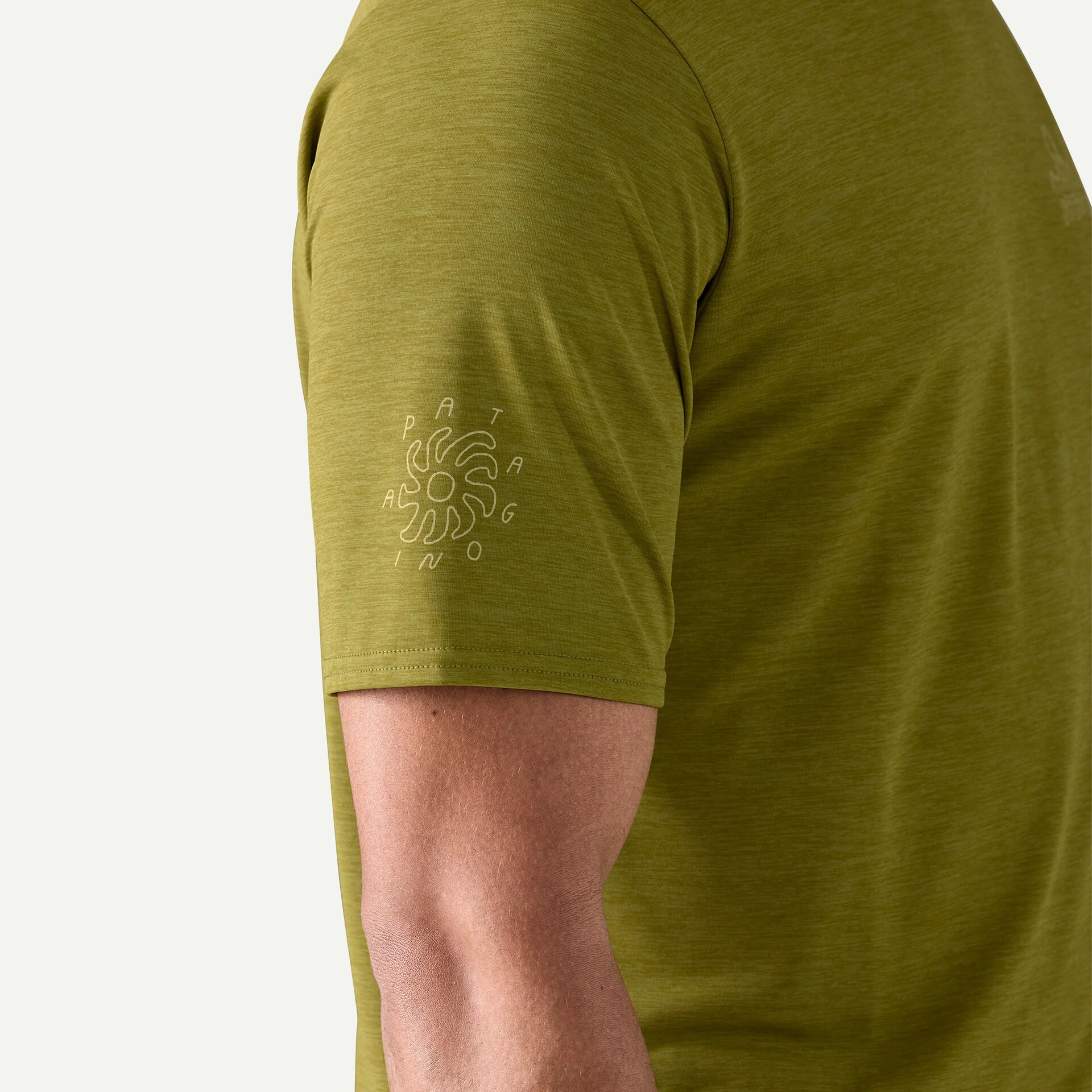 9. Patagonia - tricou - M Capilene Cool Daily Graphic Lands - Verde