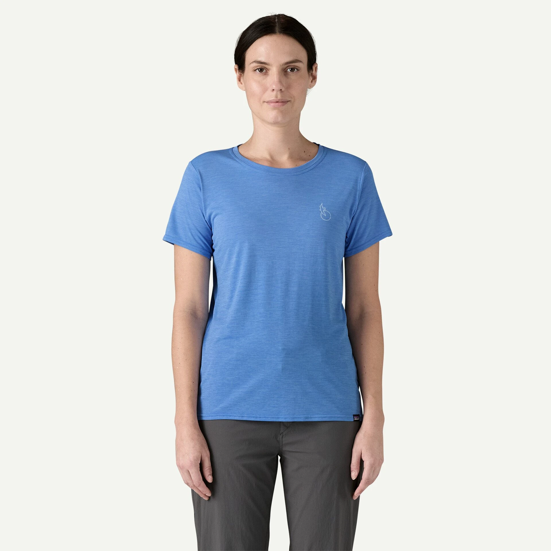 2. Patagonia - tricou - W Capilene Cool Daily Graphic Waters - Albastru deschis
