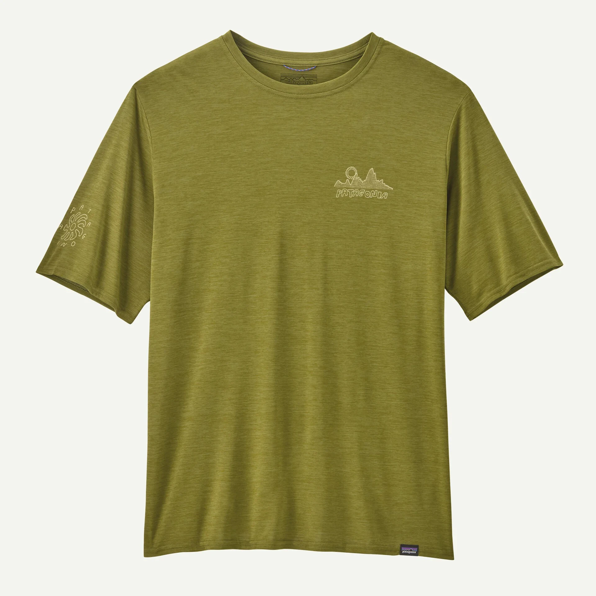 8. Patagonia - tricou - M Capilene Cool Daily Graphic Lands - Verde