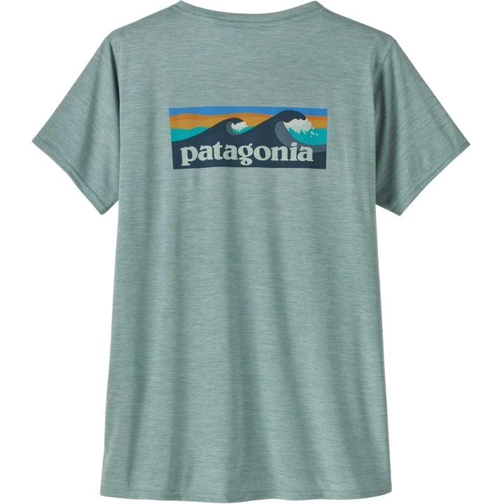 1. Patagonia - tricou - W Capilene Cool Daily Graphic Waters - Albastru