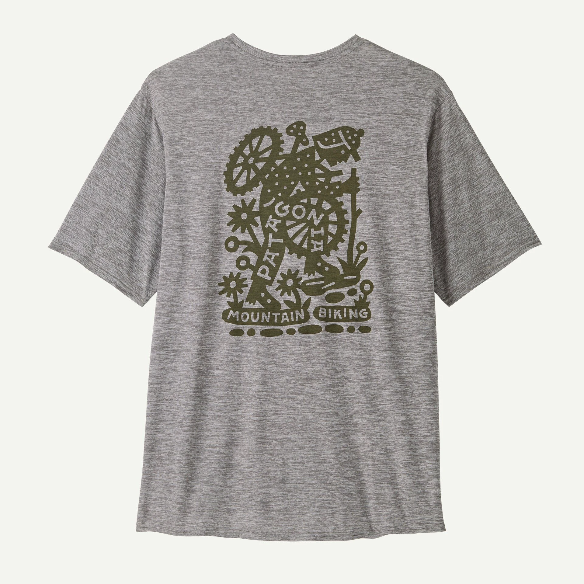 1. Patagonia - tricou - M Capilene Cool Daily Graphic Lands - Gri