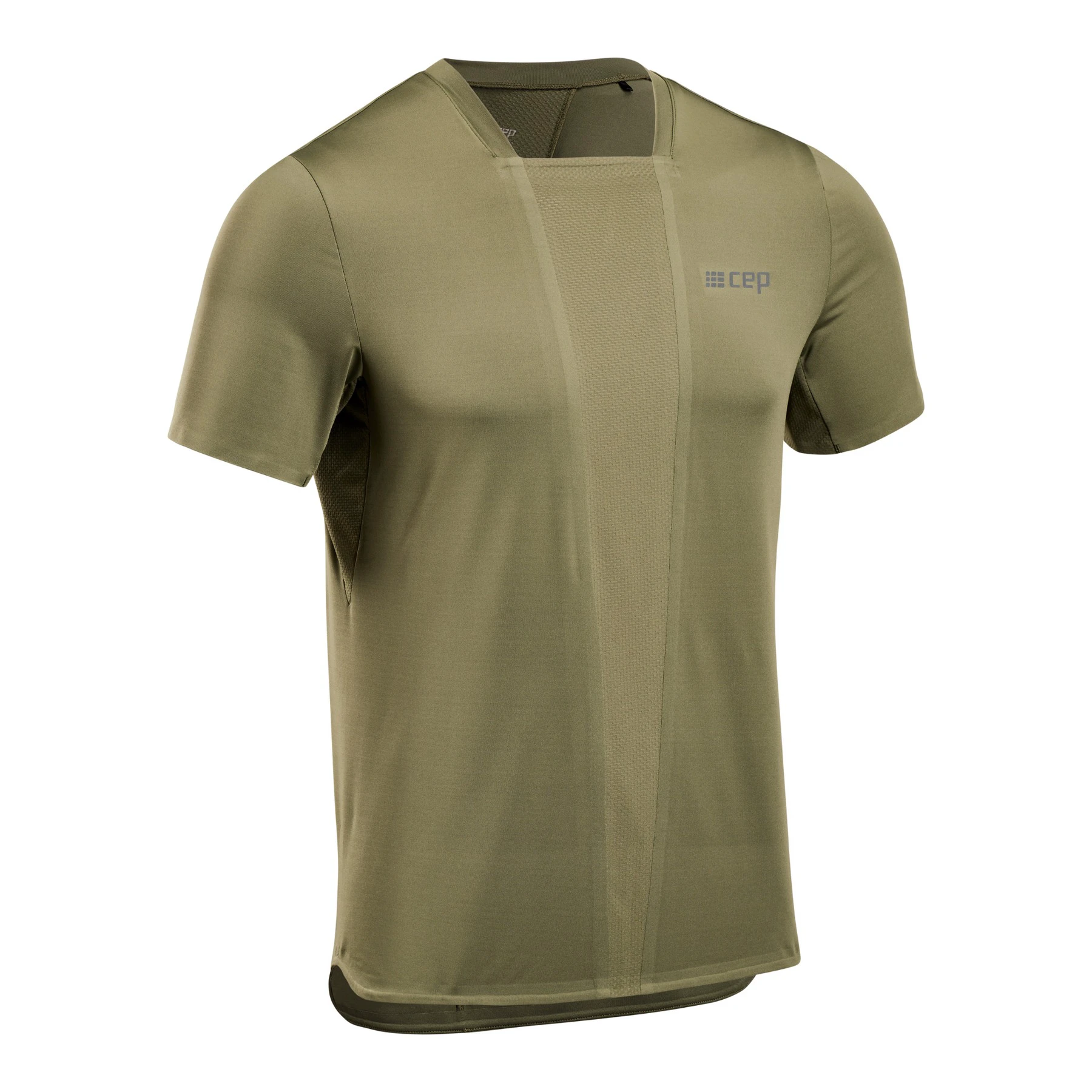3. CEP - tricou tehnic femei - the run shirt short sleeve v4 - olive