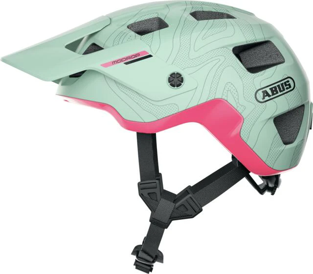 1. Abus - casca ciclism MTB - MODROP - Iced Mint