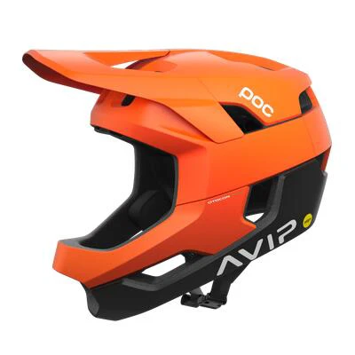 POC - casca MTB Fullface - Otocon Race Mips - Fluorescent Orange AVIP I Uranium Black Matt - 70070