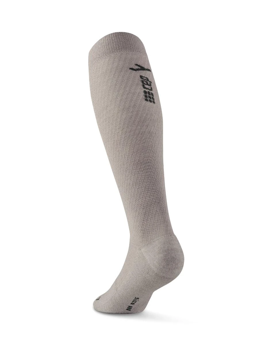 2. CEP - sosete compresie inalte - flight socks tall - light grey