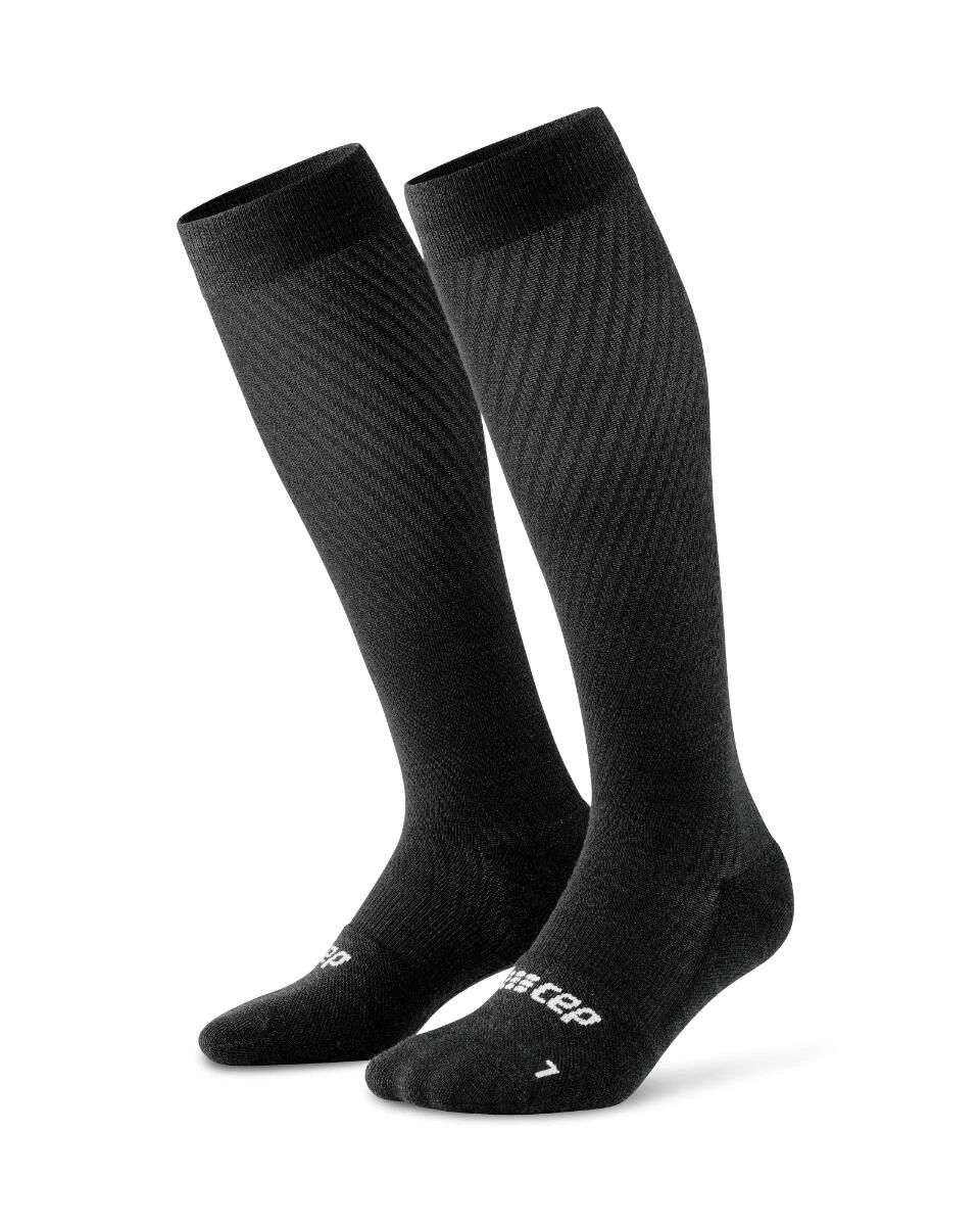 3. CEP - sosete compresie inalte - flight socks tall - black