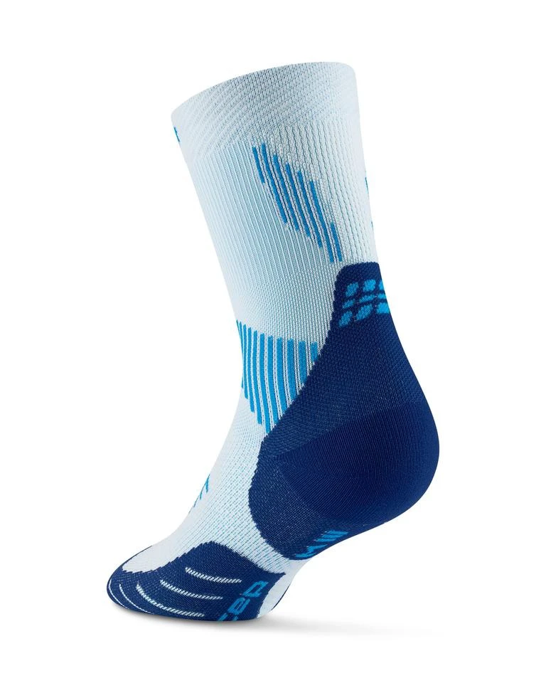 3. CEP - sosete compresie peste glezna - run socks mid cut 5.0 - ice | blue