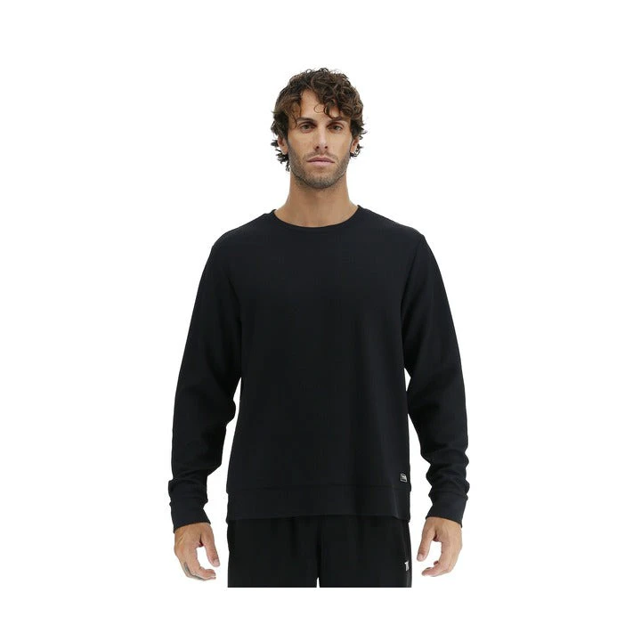 1. TYR - bluza cu maneca lunga - Waffel Pullover - negru