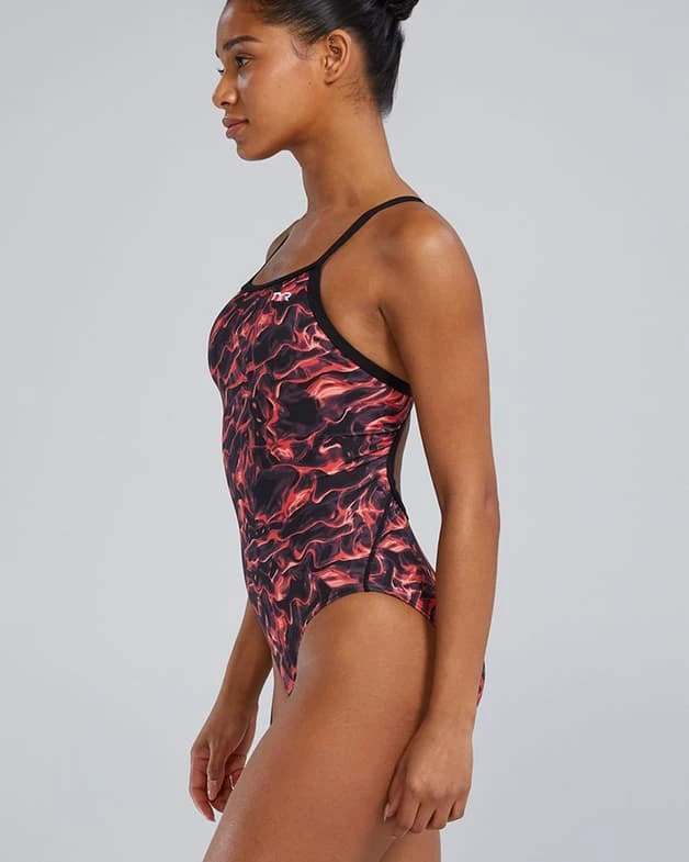 3. TYR - costum inot intreg pentru femei - ENERGIA Durafast Elite Diamondfit W - rosu
