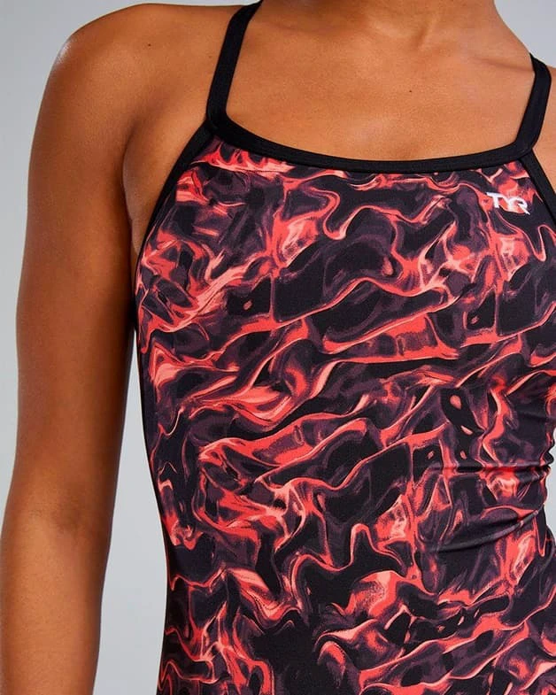 5. TYR - costum inot intreg pentru femei - ENERGIA Durafast Elite Diamondfit W - rosu