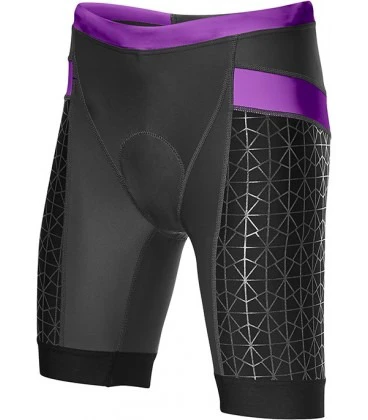 1. TYR - FEMALE 6IN COMP TRI SHORT - Negru Mov