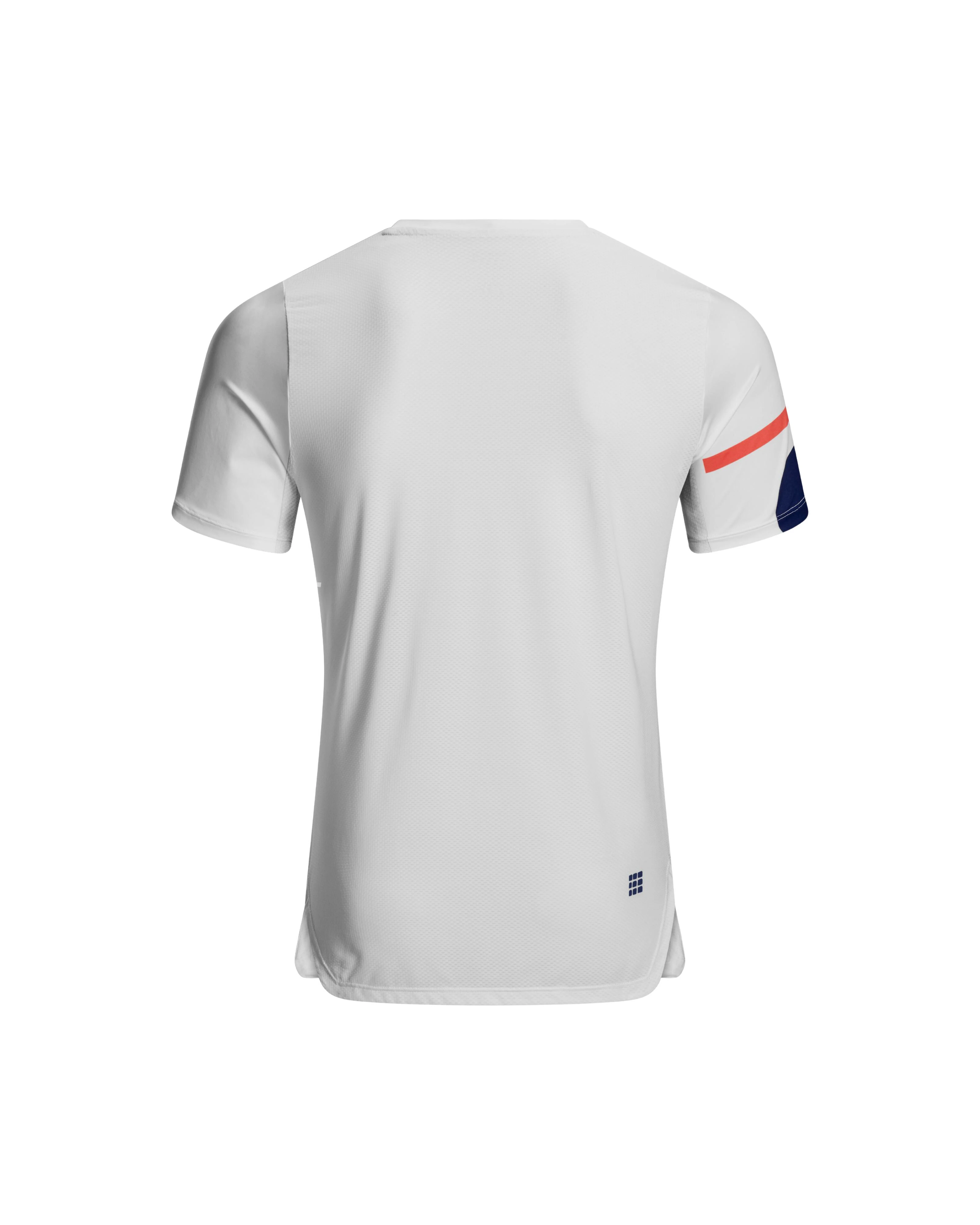 2. CEP - tricou tehnic - the run shirt round neck short sleeve v5 - white | geometrics