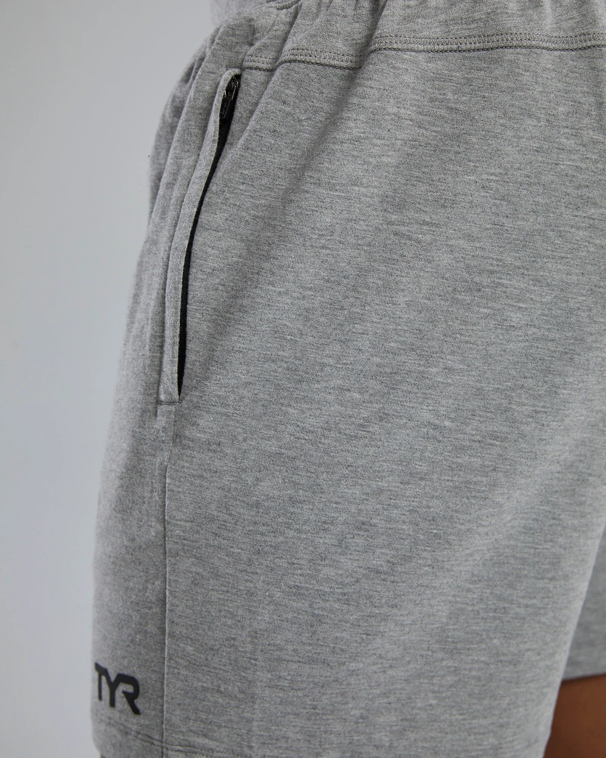 6. TYR - pantaloni scurti - UltraSoft Men's Midweight Terry A.M. Shorts - Light Heather Grey