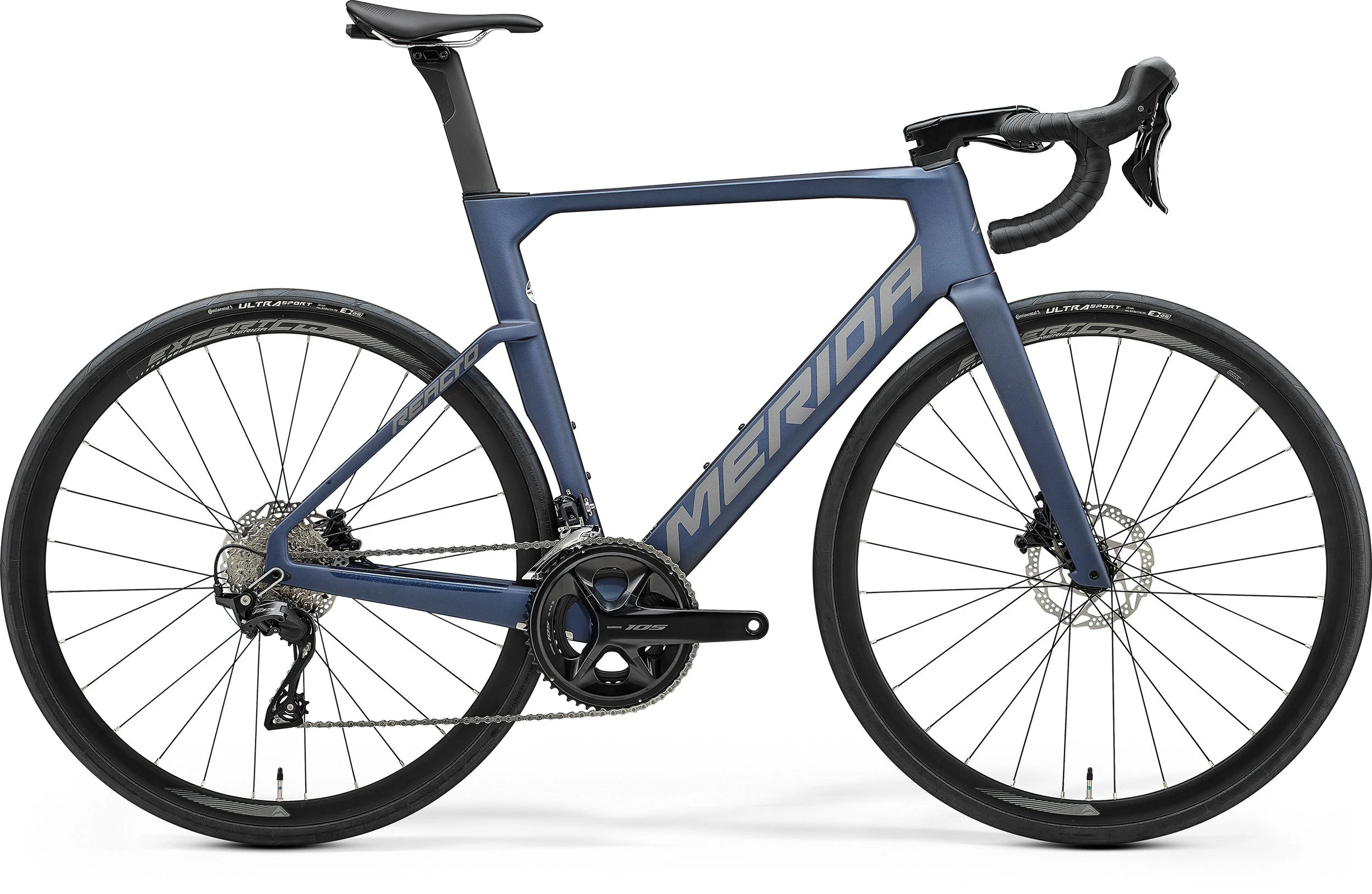 1. Merida - bicicleta sosea - Reacto 4000 IV3 - Mountain Blue I Black