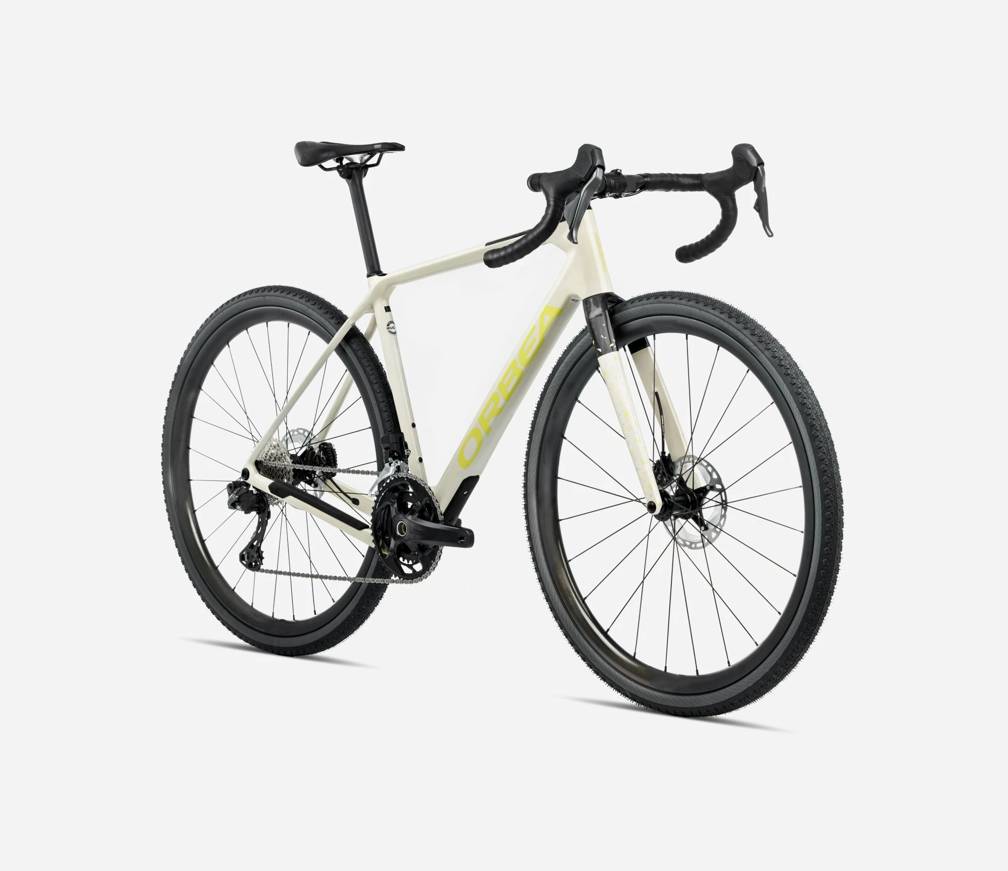 2. Bicicletă gravel Orbea TERRA M21eTEAM 1X - Ivory White | Spicy Lime (Gloss)