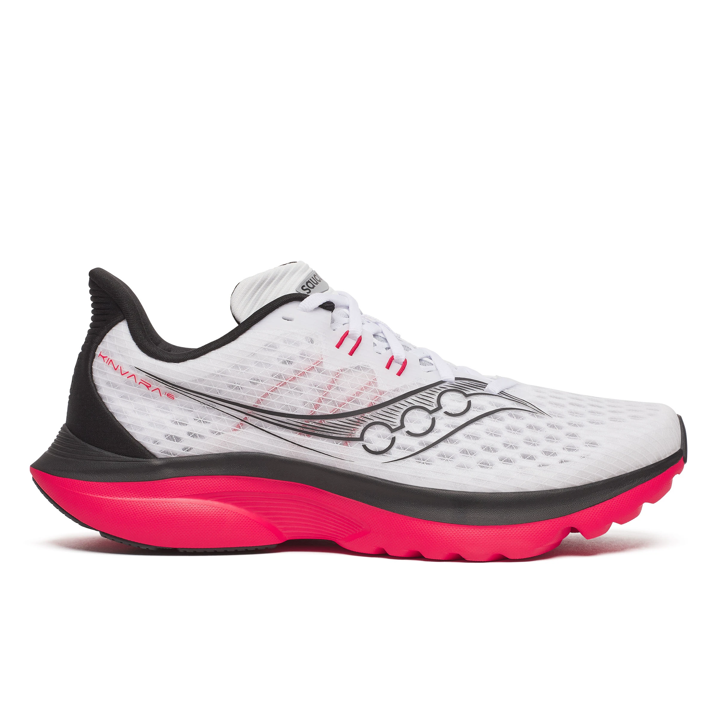 1. Saucony - pantofi alergare - Kinvara 16 - White | Red