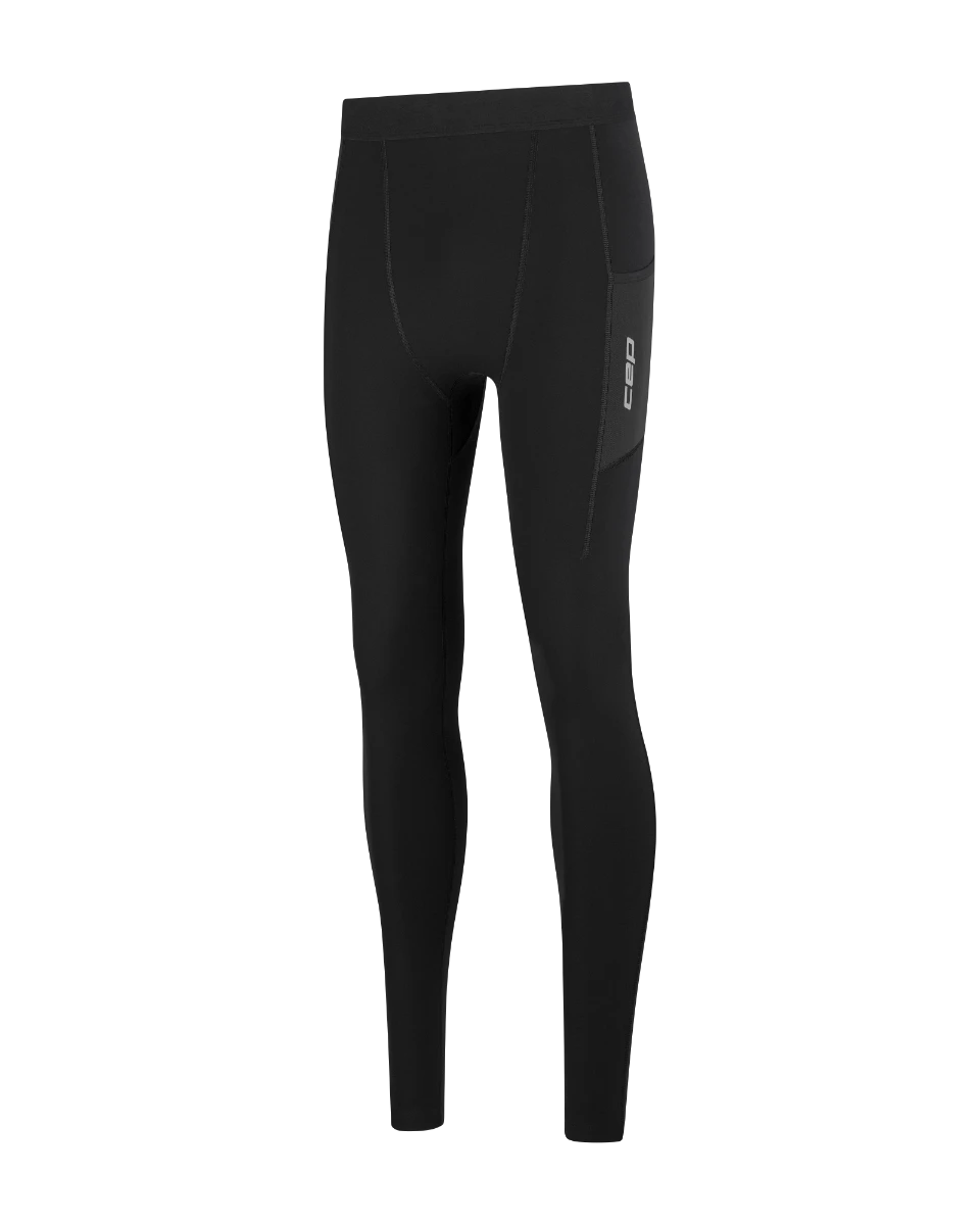 3. CEP - colanti compresie lungi de alergare barbati - Pro Run Tights Cargo - black