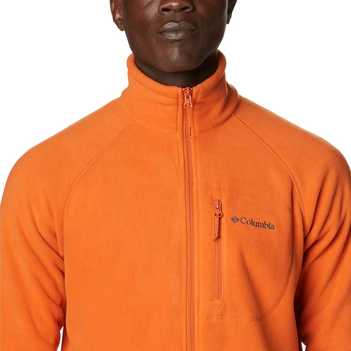 6. Columbia - Bluza Barbati Columbia Fast Trek II Full Zip - portocaliu