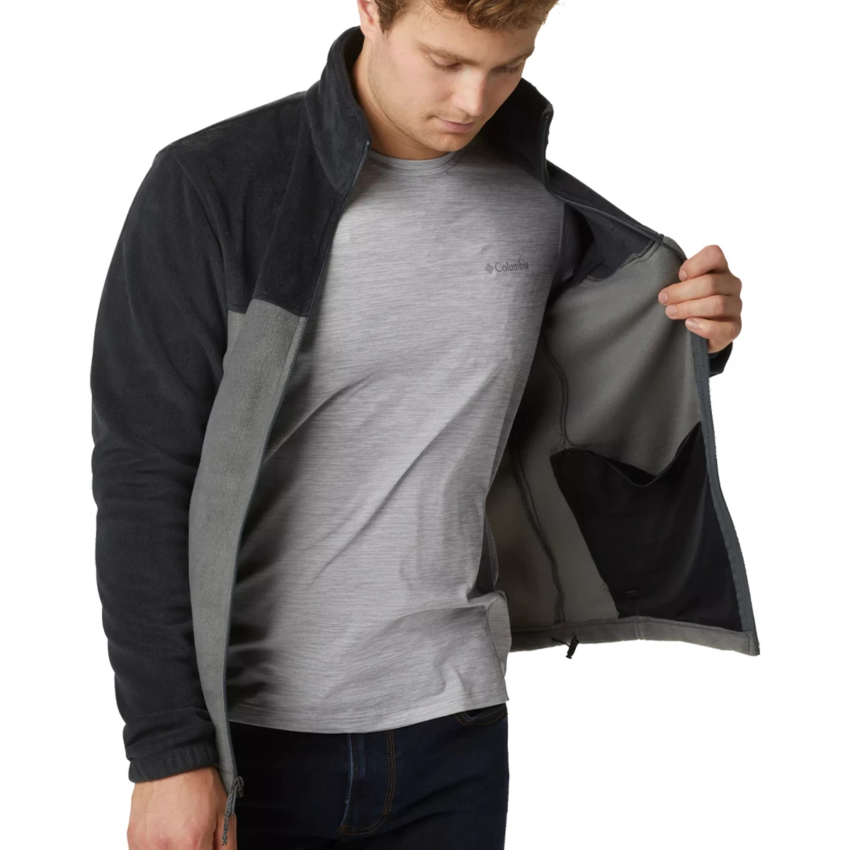 8. Columbia - Bluza Barbati Columbia Steens Mountain Full Zip 2.0 - negru