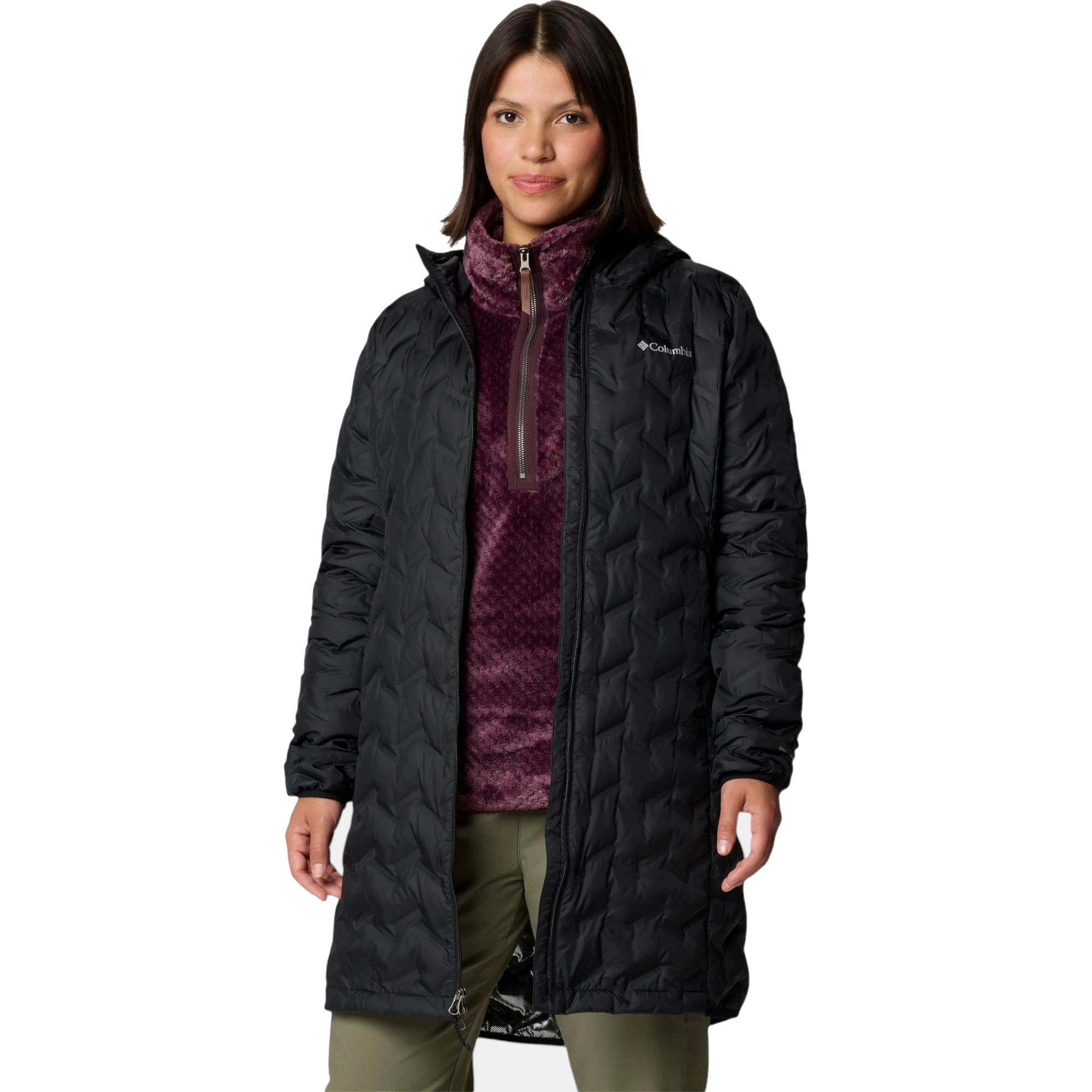 8. Columbia - Geaca Femei Columbia Delta Ridge II Long Down - negru