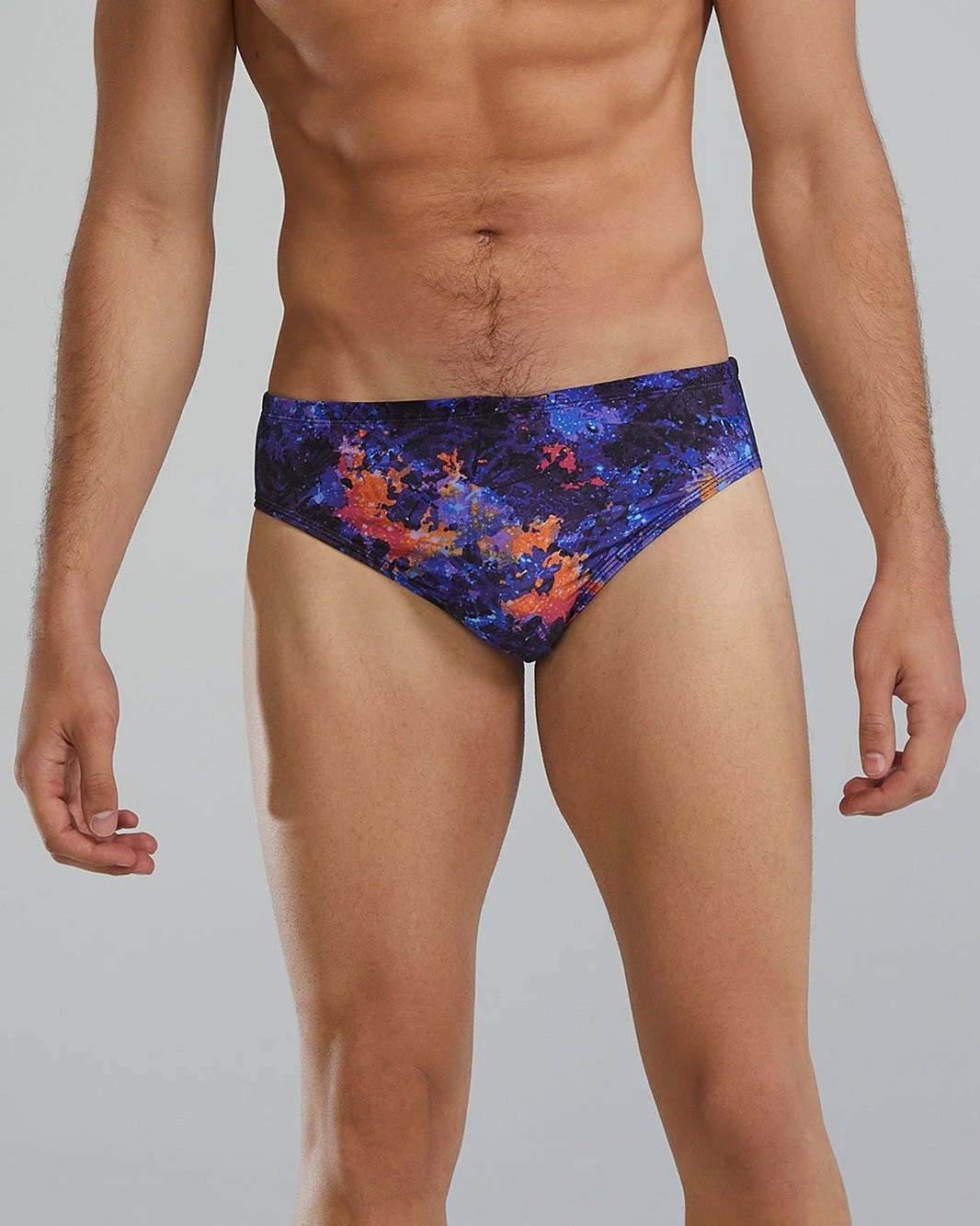 1. Slip înot bărbați TYR Durafast Elite Brief - mov/portocaliu | rezistent clor 300h+
