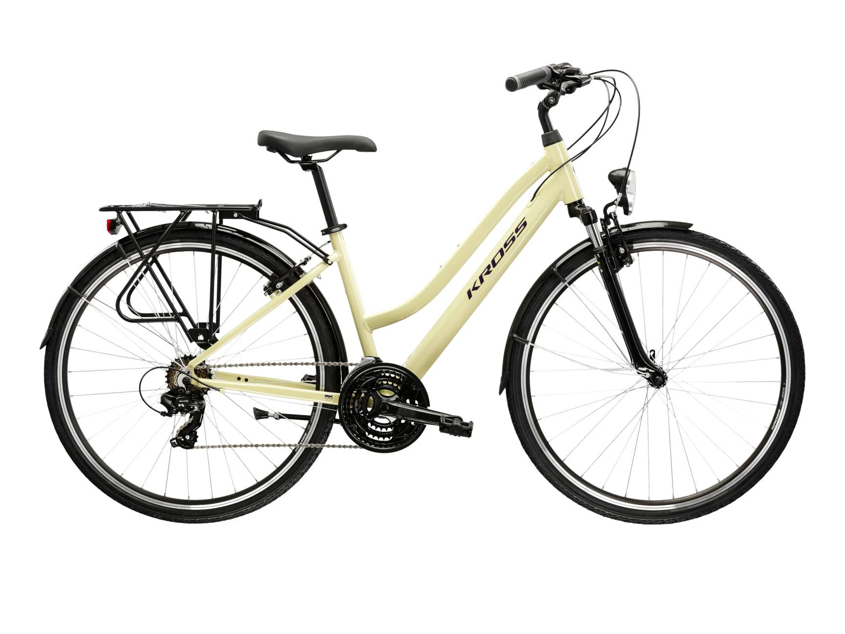 1. Bicicleta Urban Kross Trans 1.0 28 inch bej Shimano Tourney