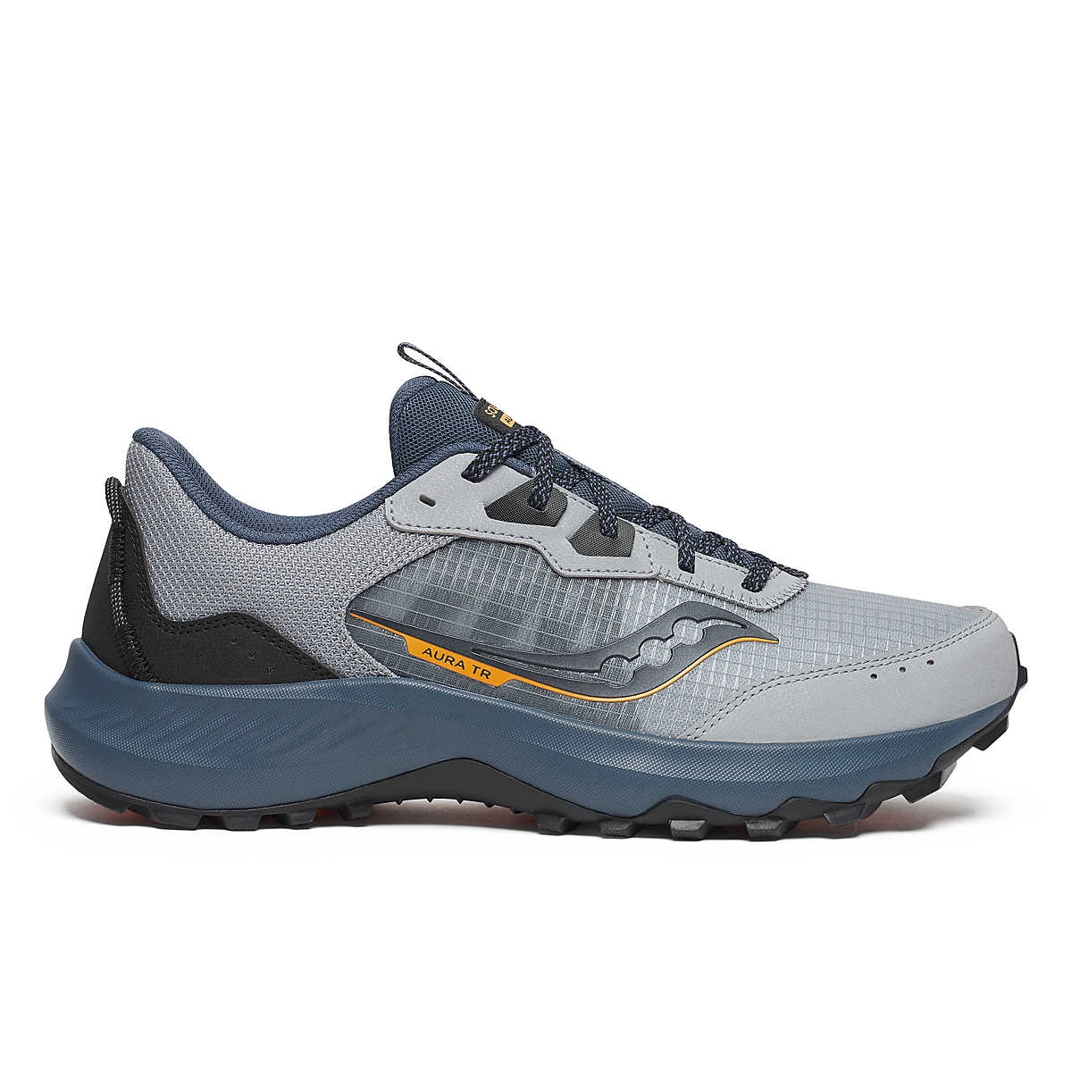 1. Saucony - pantofi alergare pentru barbati - Aura TR - Gri albastru cloud I dusk