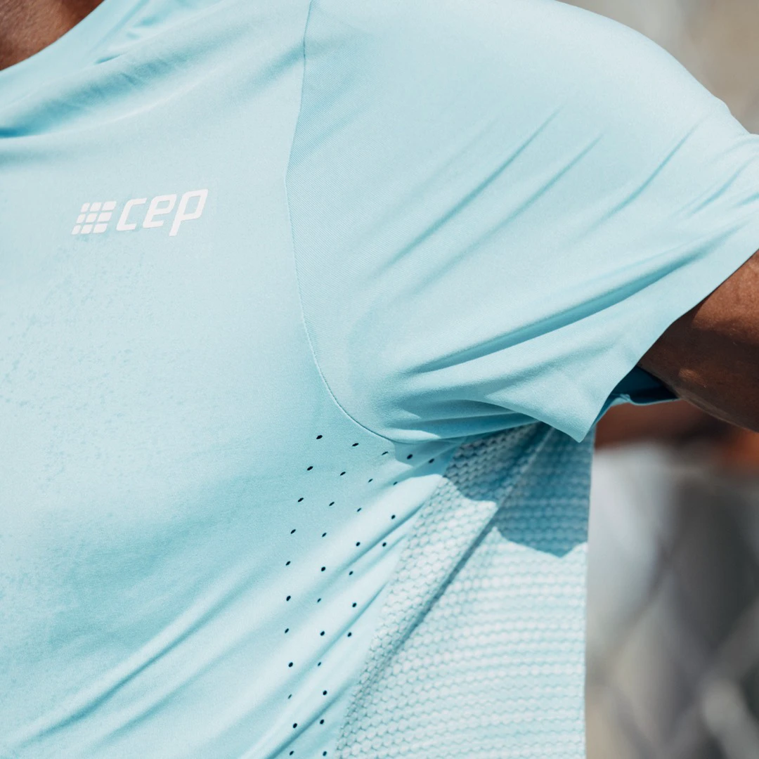 6. CEP - tricou cu maneca scurta - Run Shirt round neck - Ocean