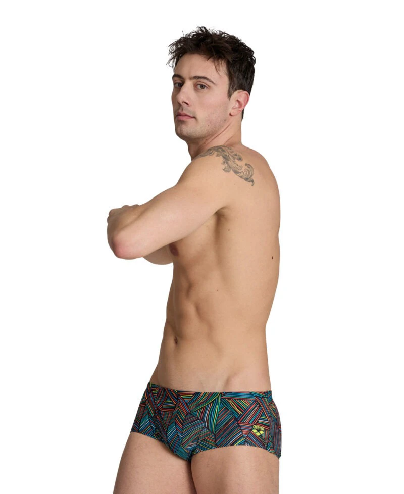 1. Arena - costum inot barbati - boxer - Overview Low Waist - Black | Multi