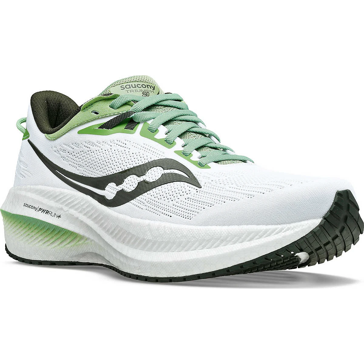 5. Saucony - pantofi alergare pentru barbati - Triumph 21 - white I umbra