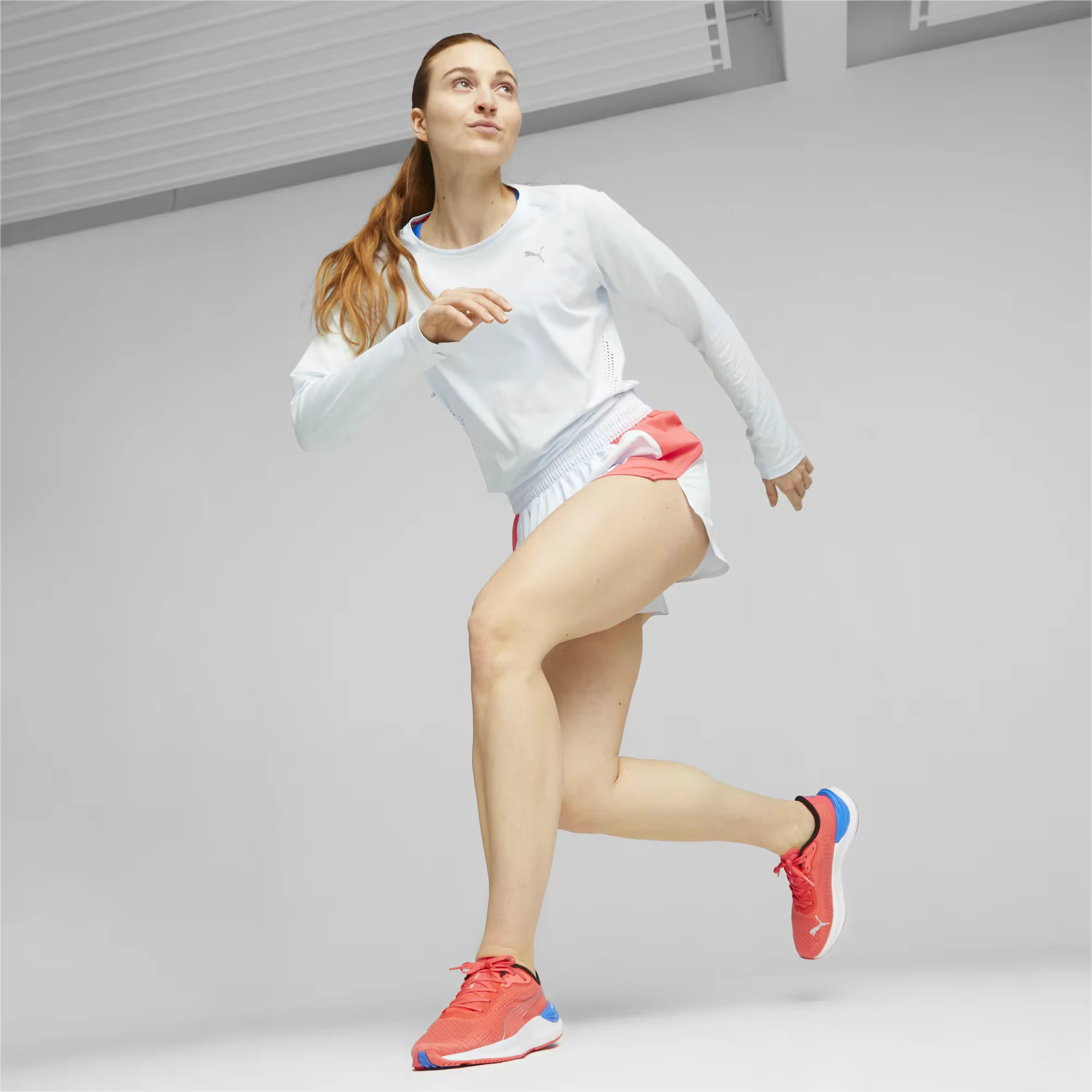 8. Puma - pantofi alergare pentru femei Electrify NITRO 3 - portocaliu Orhidee alb albastru Ultra