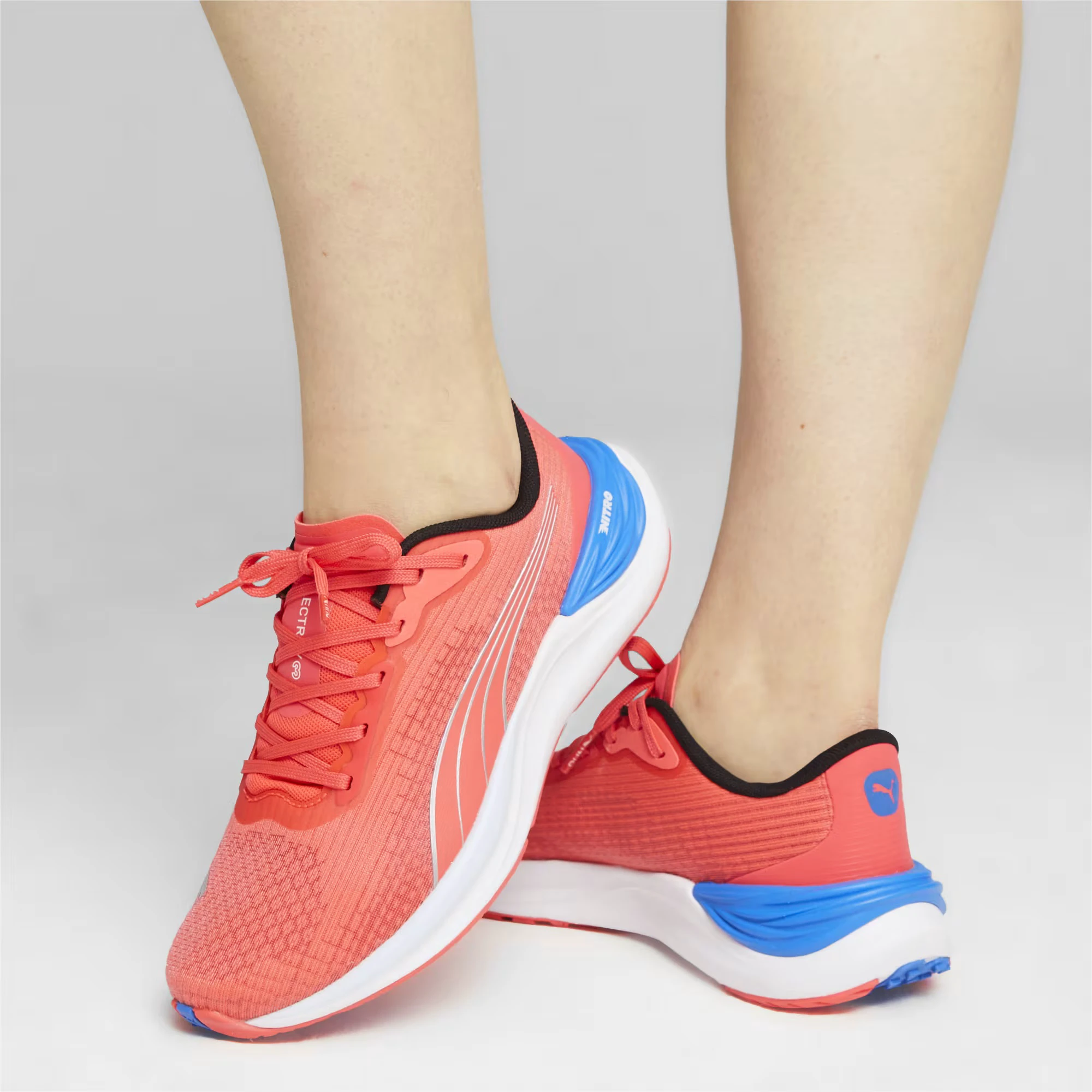 7. Puma - pantofi alergare pentru femei Electrify NITRO 3 - portocaliu Orhidee alb albastru Ultra