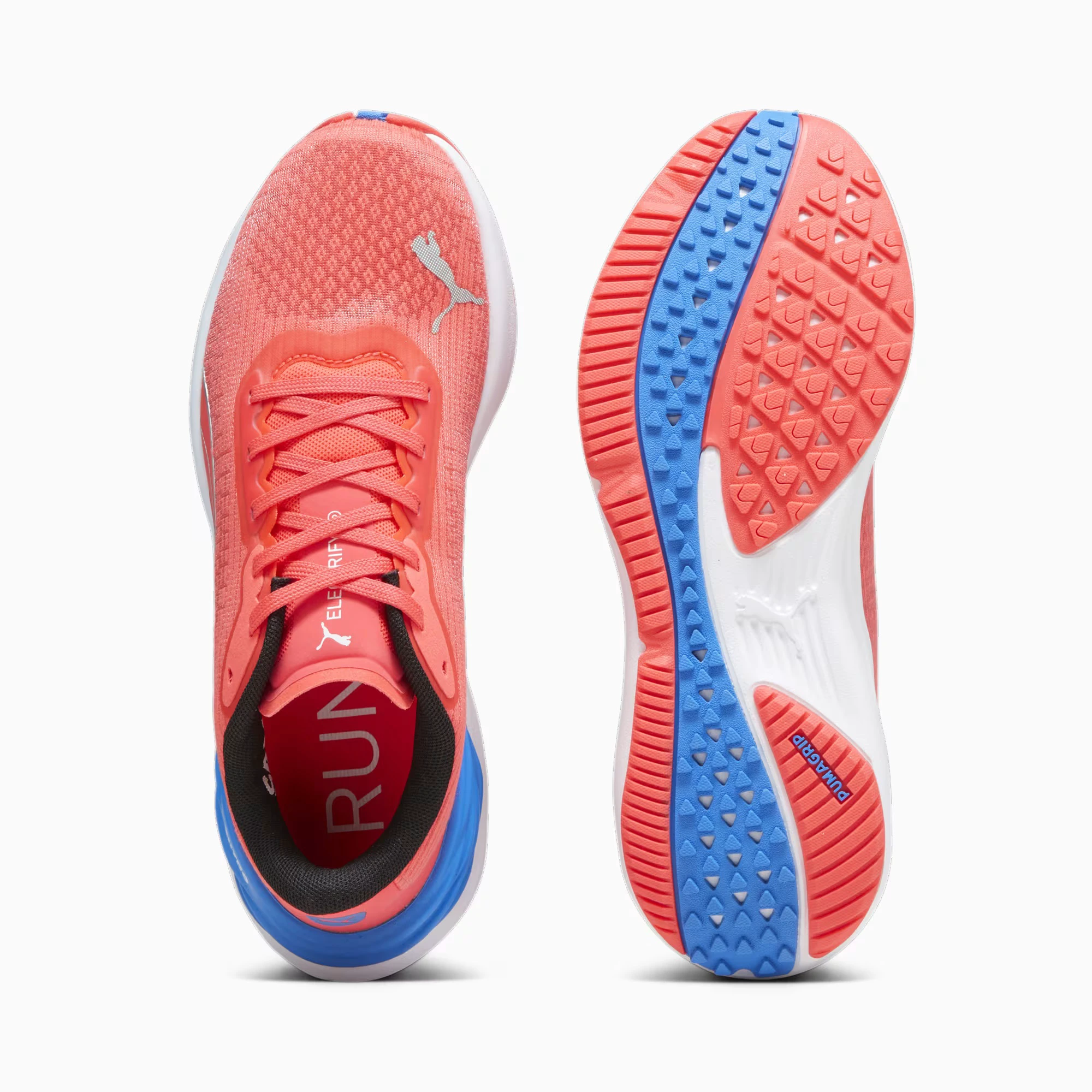2. Puma - pantofi alergare pentru femei Electrify NITRO 3 - portocaliu Orhidee alb albastru Ultra