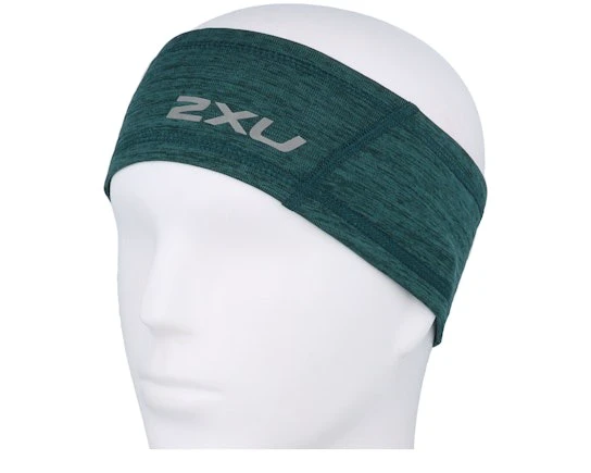 1. 2XU - vizor alergare - Headband - Deep Jade Silver Reflective - OSFA